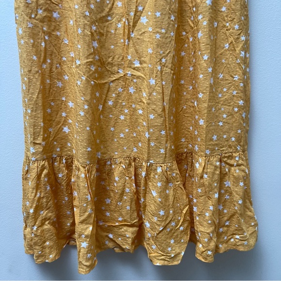 Everly Yellow Star Patterned Maxi Skirt - Picture 7 of 11